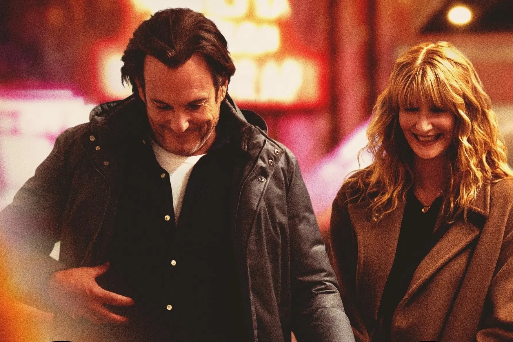will arnett and laura dern walking