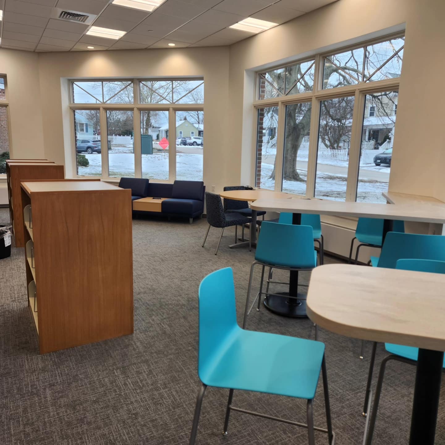 teen space lounge area.