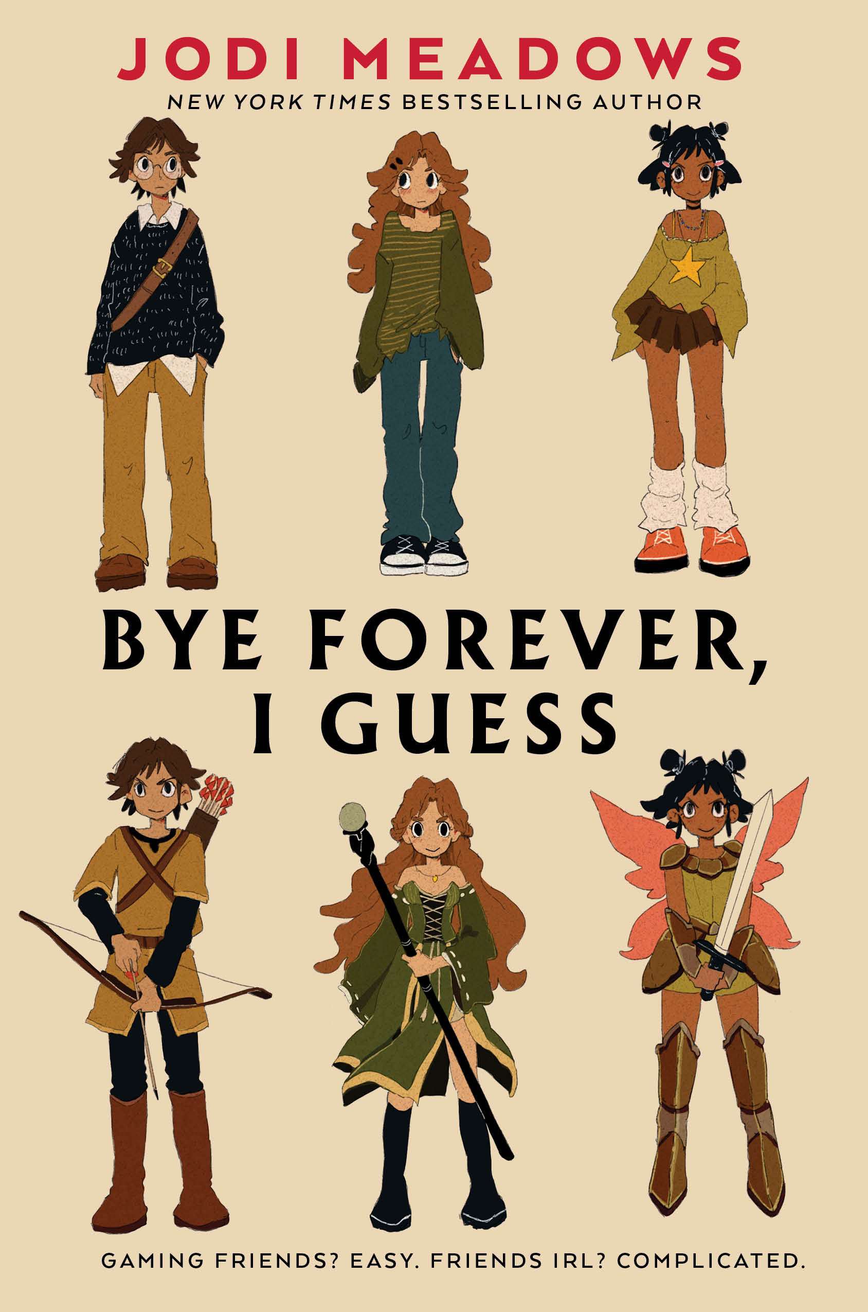 Cover art of Jodi Meadows book, Bye Forever, I Guess.