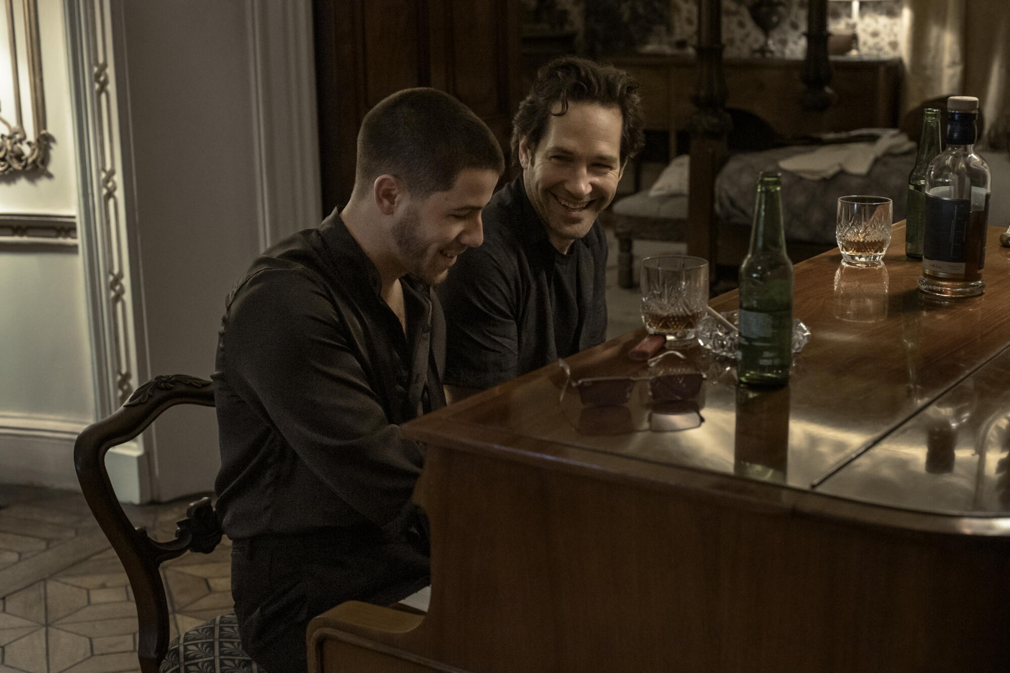 Nick Jonas and Paul Rudd