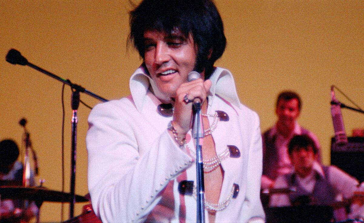 Elvis Presley singing