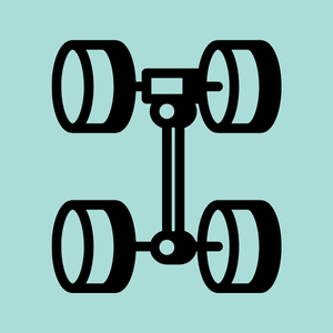 an example of a simple machine of wheels, axles, and an inclined plane.