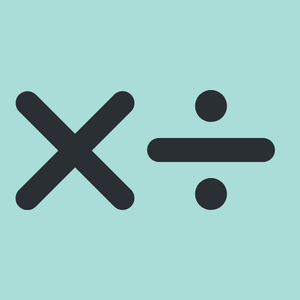 symbols for multiplication and division.