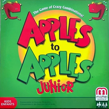 the box cover of the game Apples to Apples Junior. 
