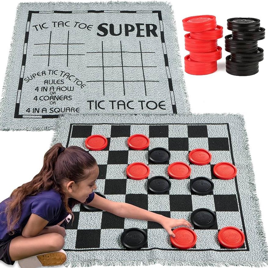 Giant Checkers/Tic-Tac-Toe Game